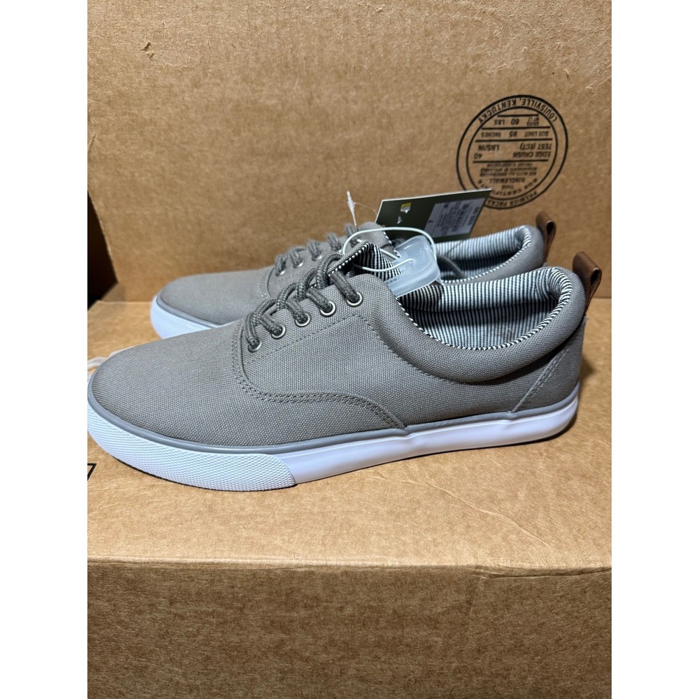 Goodfellow & Co Brady Mens Grey Canvas Low Top Lace Up Sneakers Size 7 NEW
